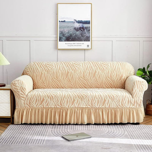 Zebra Pattern Sofa Cover (Copper)
