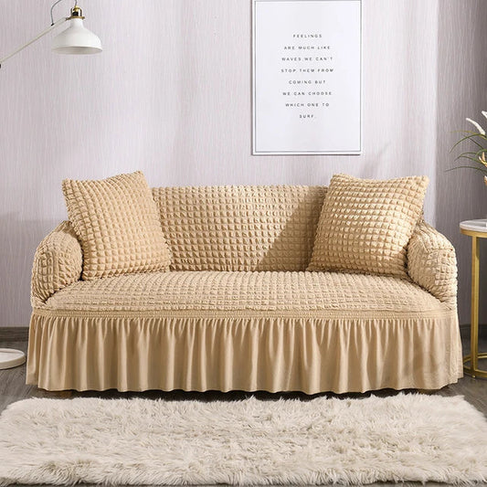 Textured Sofa Cover (Beige Skin)