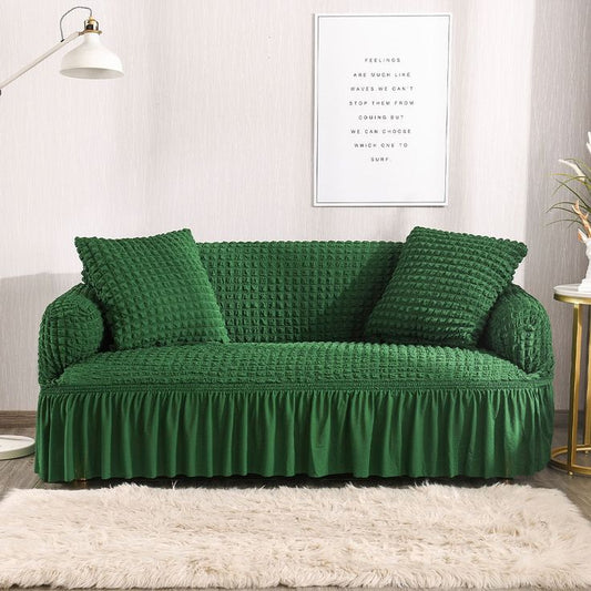 Textured Sofa Cover (Green)