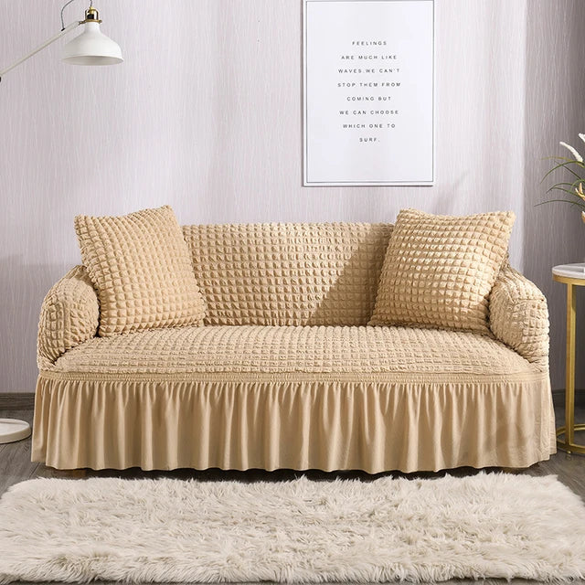Textured Sofa Cover (Beige Skin)