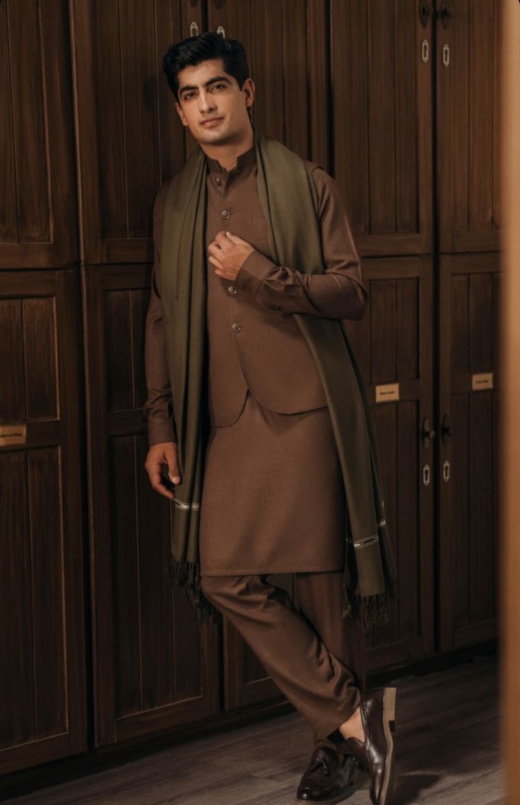 Premium Pashmina Wool Shawl (Copper)