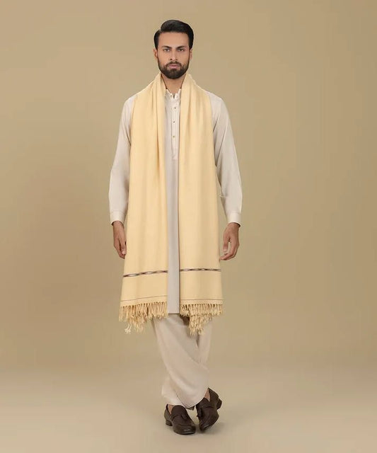Pashmina Wool Shawl (Cream)